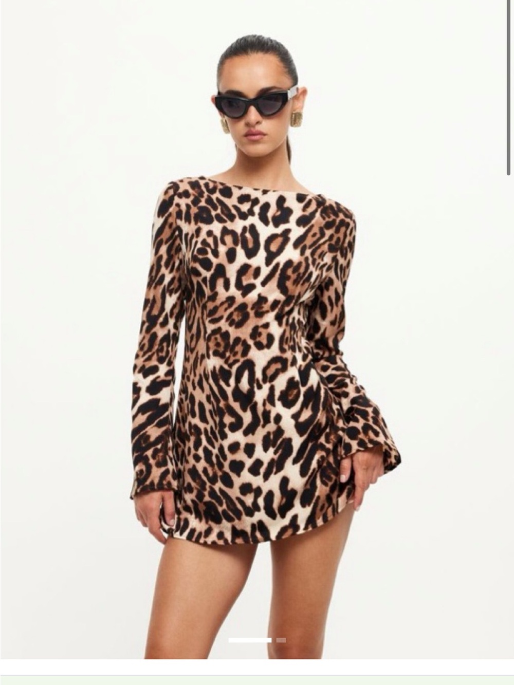 LIONESS Harmony mini dress in leopard